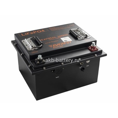 Тяговый Аккумулятор Everest LFP-24V105Аh-PRO + LCD + Bluetooth