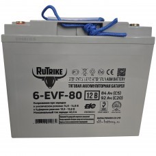 АКБ RuTrike 6-EVF-80 (12V80A/H C3)