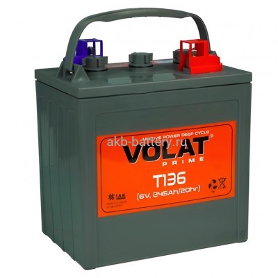 Тяговый Аккумулятор Volat T136 (6V 245Ah)