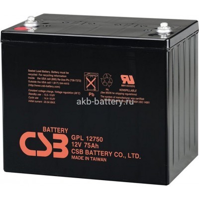 Аккумулятор CSB GPL 12750