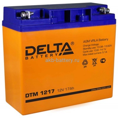 Аккумулятор DELTA DTM 1217