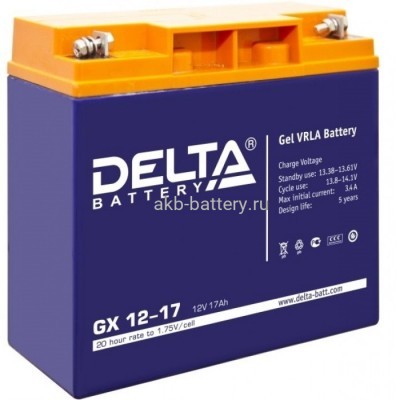 Аккумулятор DELTA GX 12-17