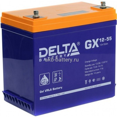 Аккумулятор DELTA GX 12-55
