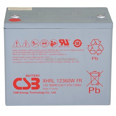 АКБ CSB XHRL12360W