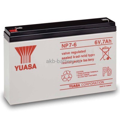 Аккумулятор Yuasa NP 7-6