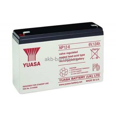 Аккумулятор Yuasa NP 12-6