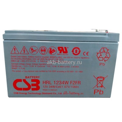 Аккумулятор CSB HRL 1234W