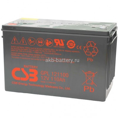 Аккумулятор CSB GPL 121100