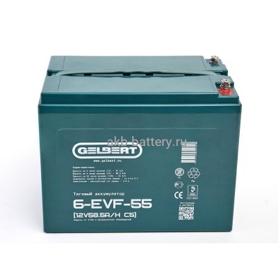 Тяговый аккумулятор Gelbert 6-EVF-55