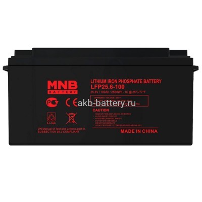 Аккумуляторная батарея LiFePO4 MNB LFP-25.6-100 25.2 В, 100 Ач. Bluetooth