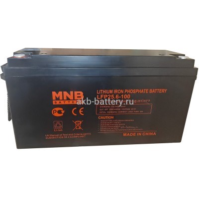 Аккумуляторная батарея LiFePO4 MNB LFP-25.6-100 25.2 В, 100 Ач. Bluetooth