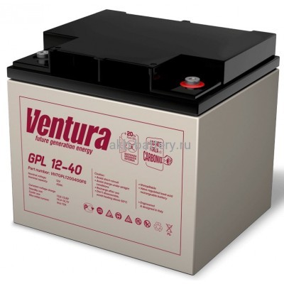 Аккумулятор VENTURA GPL 12-40
