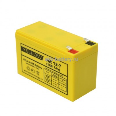 Аккумулятор YELLOW HR 12-7