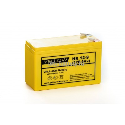 Аккумулятор YELLOW HRL 12-34W (9Ач)
