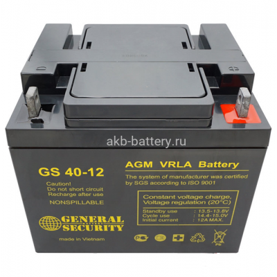 Аккумулятор General Security GSL40-12