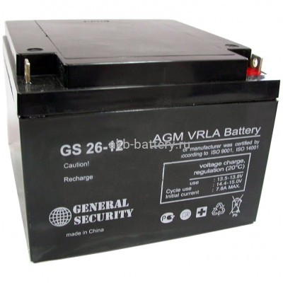Аккумулятор General Security GSL26-12
