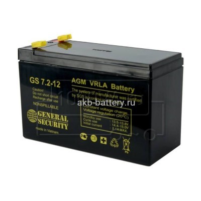 Аккумулятор General Security GS 7,2-12