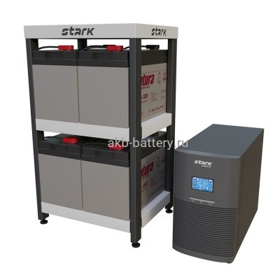 Комплект STARK COUNTRY 2000 online, нагрузка 1500Вт, автономия 3 часа, Стеллаж