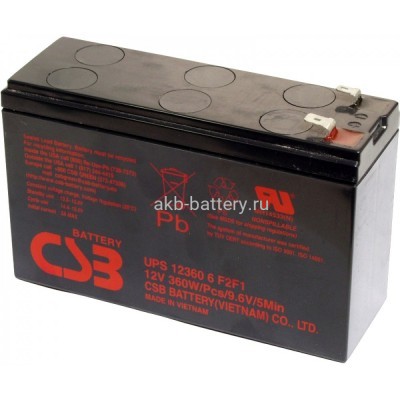 Аккумулятор CSB UPS123606