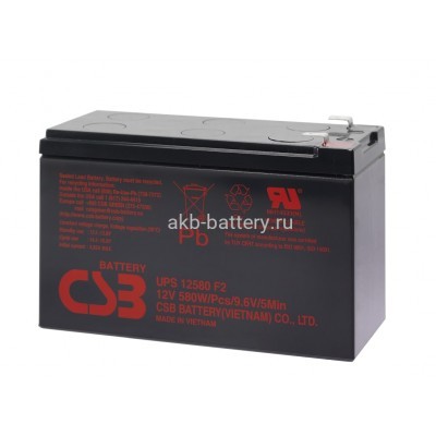 Аккумулятор CSB UPS12580