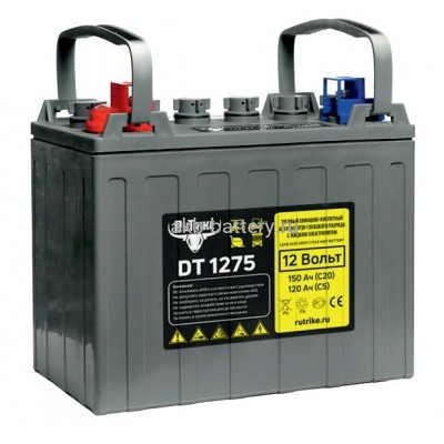 Тяговый WET АКБ Rutrike DT1275 (T1275) 12V100A/H C3